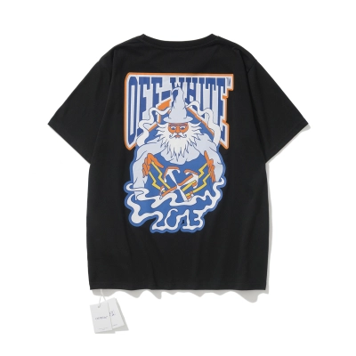 Off-White European Fit Black White Graphic T-Shirt 6138 02