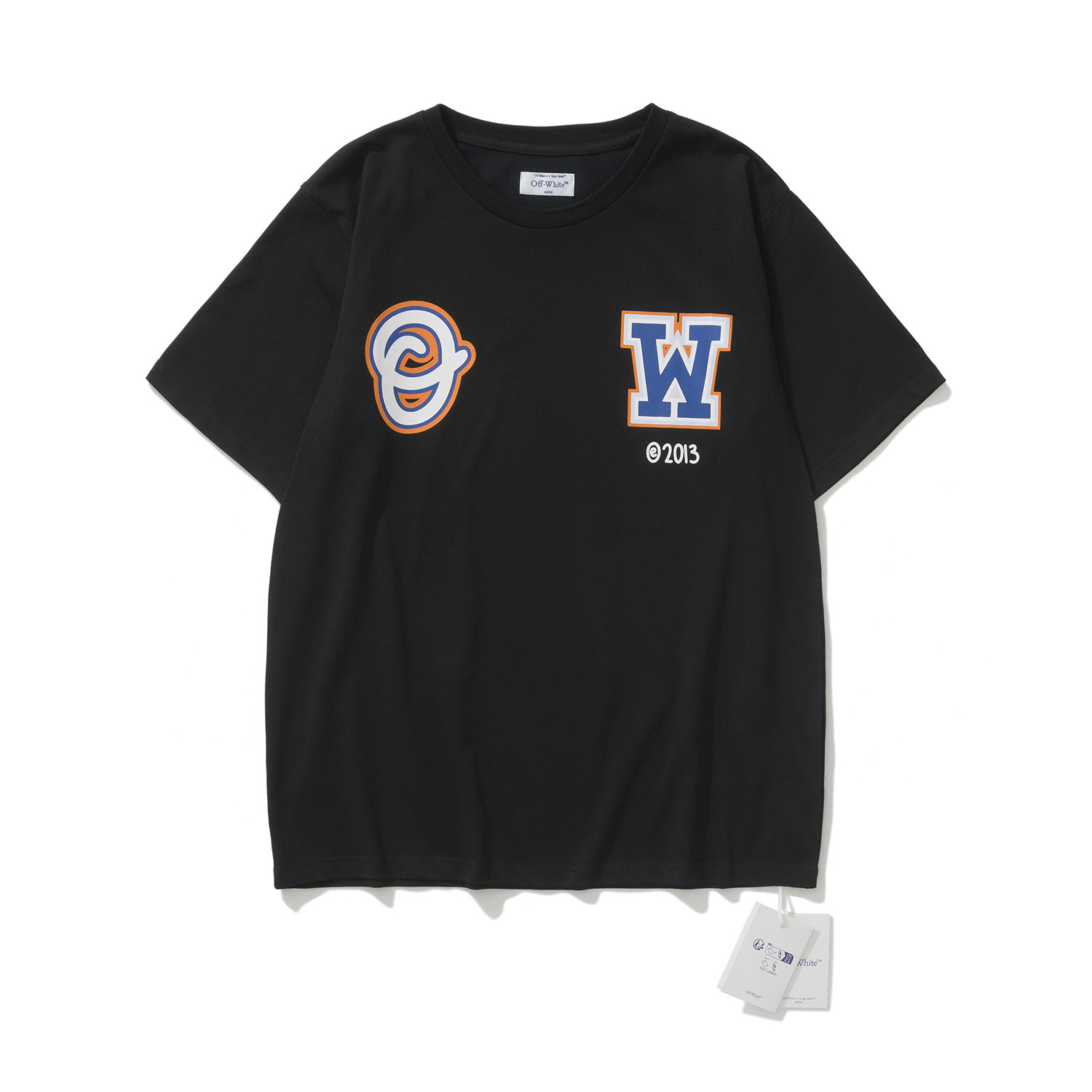Off-White European Fit Black White Graphic T-Shirt 6138
