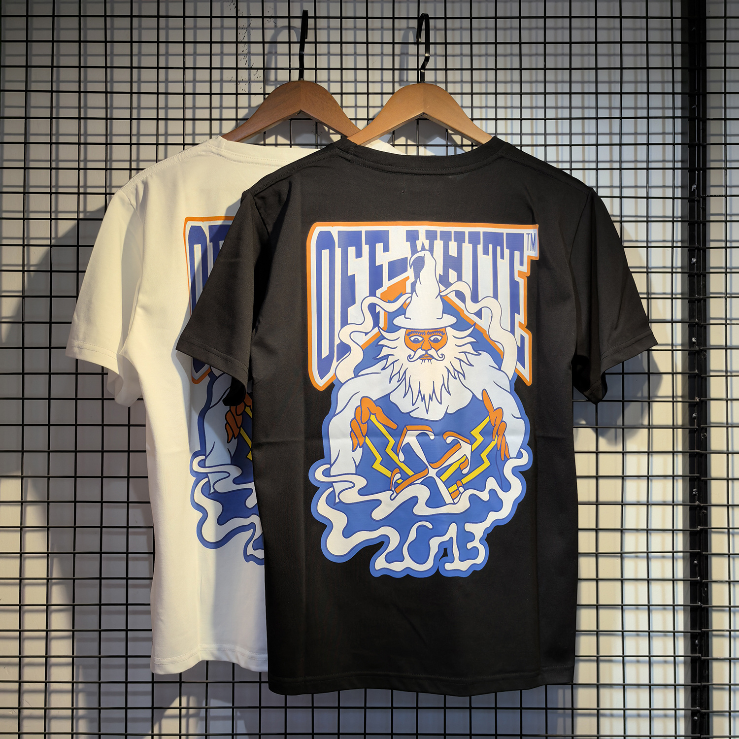 Off-White European Fit Black White Graphic T-Shirt 6138