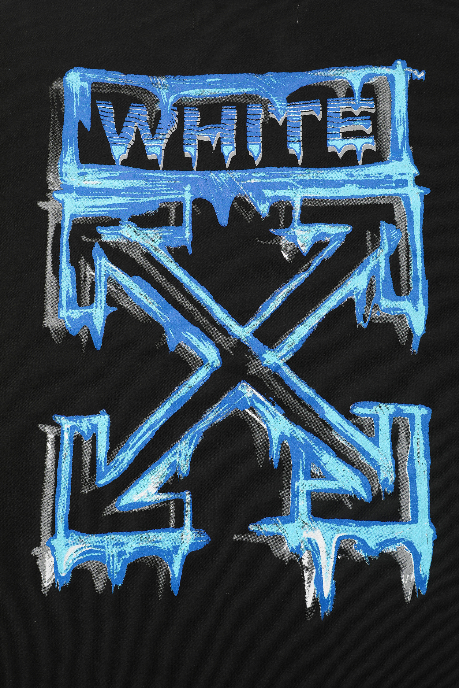 Off-White European Fit Black White Graphic T-Shirt 6151