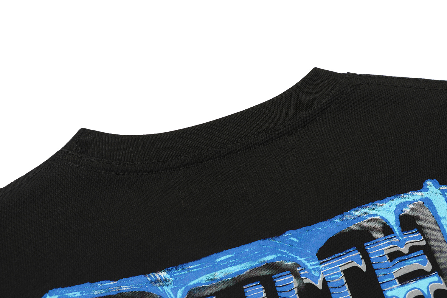 Off-White European Fit Black White Graphic T-Shirt 6151