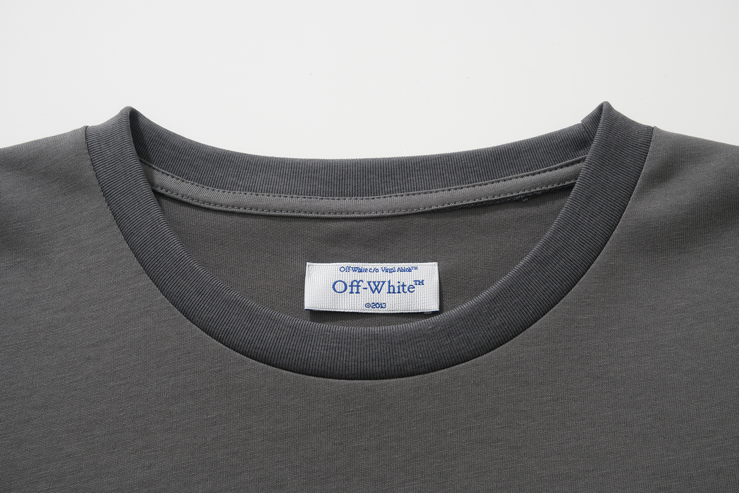 Off-White European Fit Cement Grey Graphic T-Shirt 6135