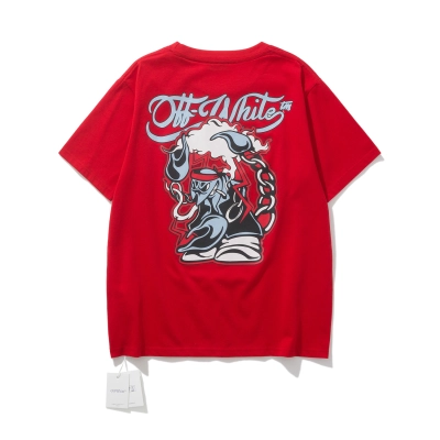 Off-White European Fit Multi Color Graphic T-Shirt 6139 01