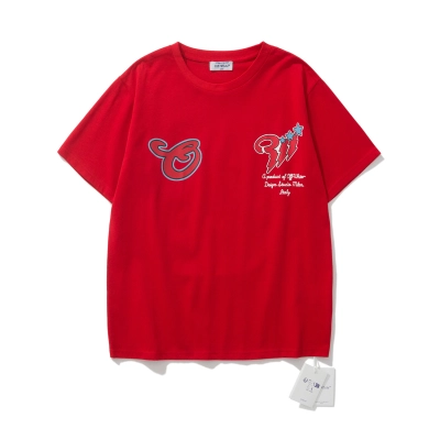 Off-White European Fit Multi Color Graphic T-Shirt 6139 02