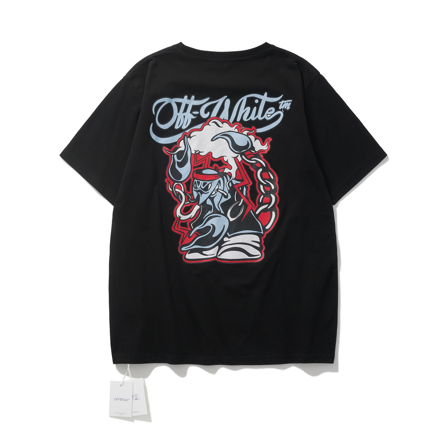 Off-White European Fit Multi Color Graphic T-Shirt 6139