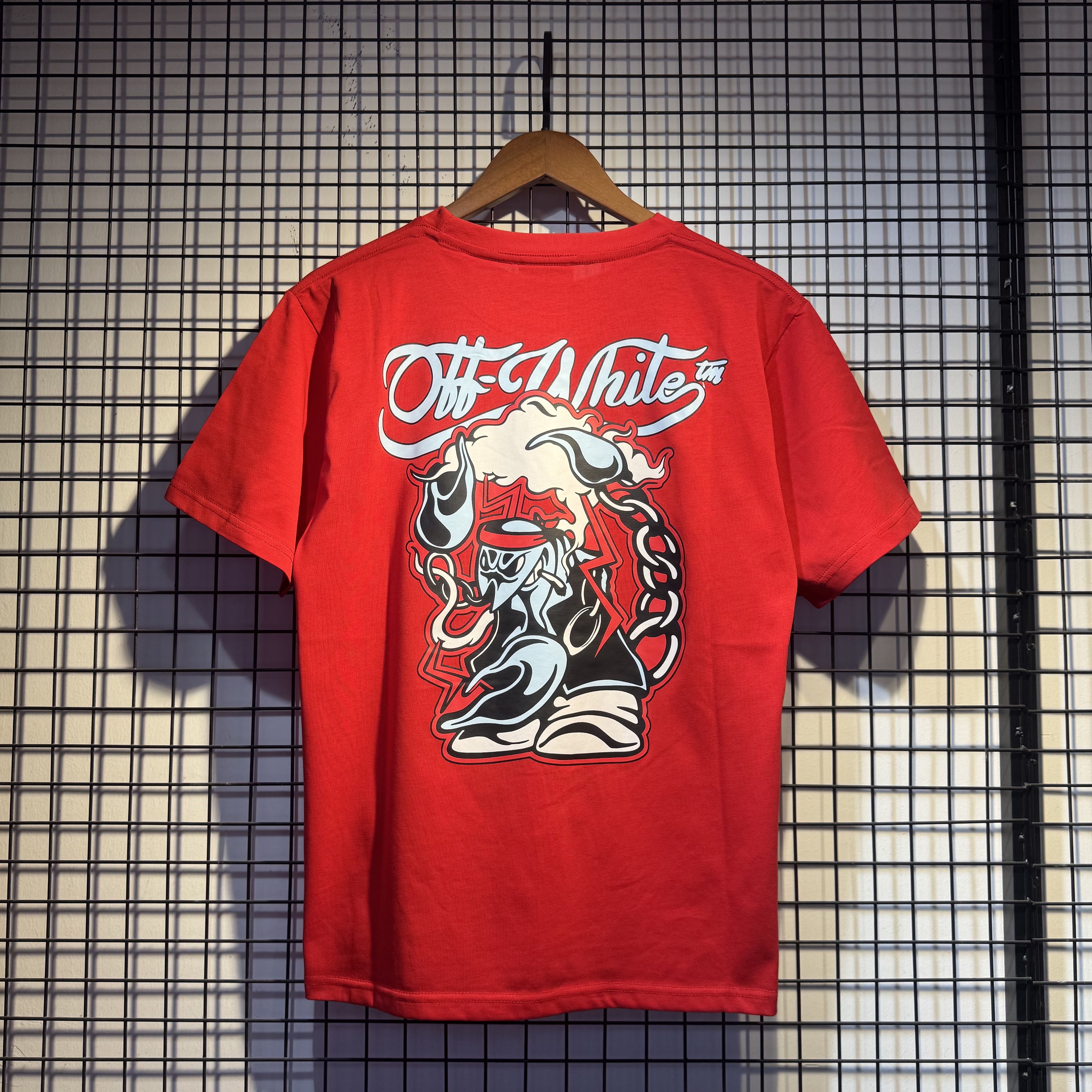 Off-White European Fit Multi Color Graphic T-Shirt 6139