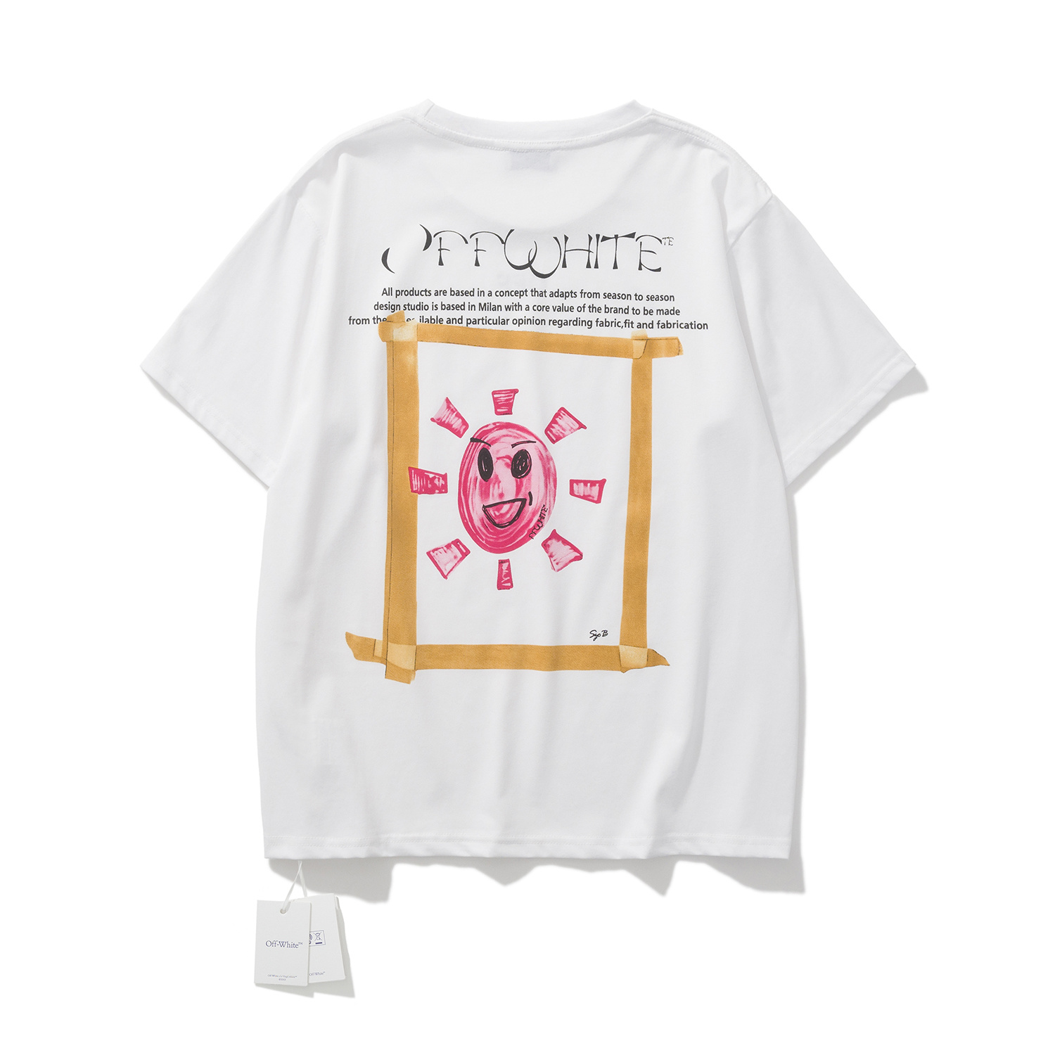 Off-White European Fit White Graphic T-Shirt 6150