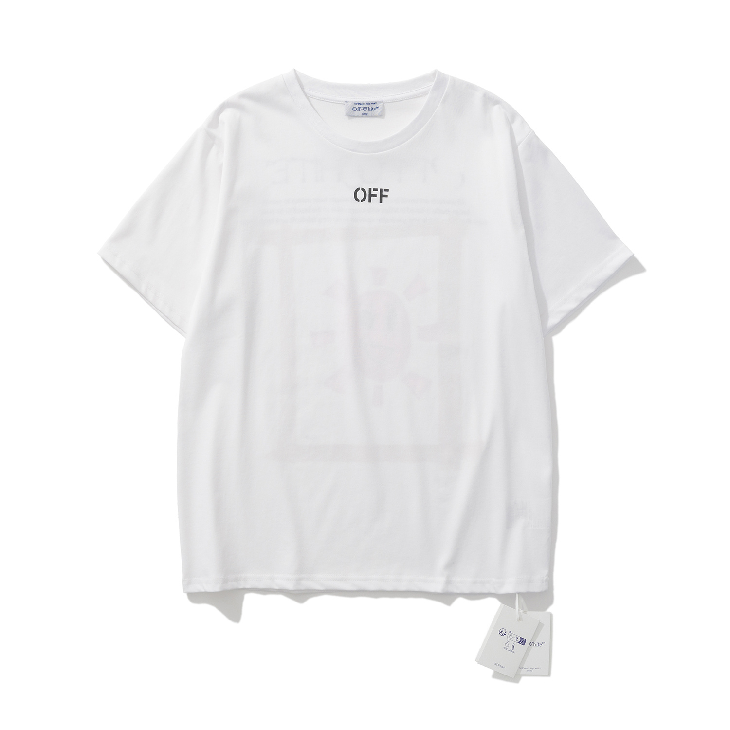 Off-White European Fit White Graphic T-Shirt 6150