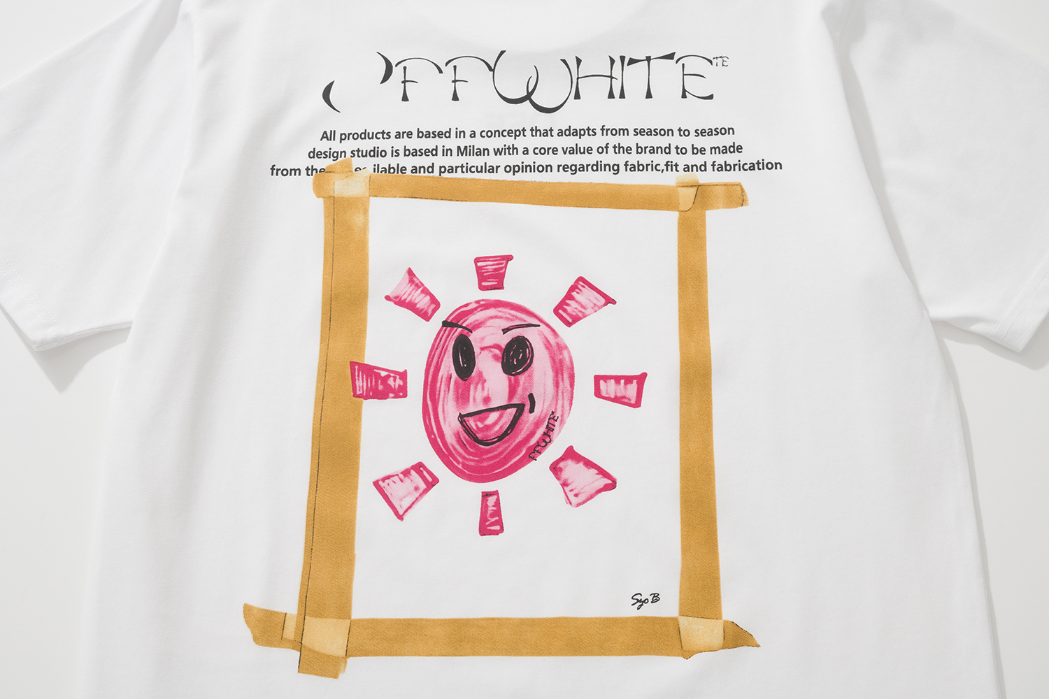 Off-White European Fit White Graphic T-Shirt 6150