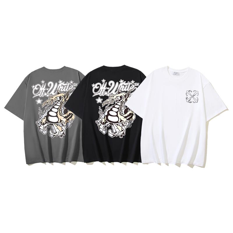 Off-White Fire Dragon Arrow Heavyweight T-Shirt H100 1104