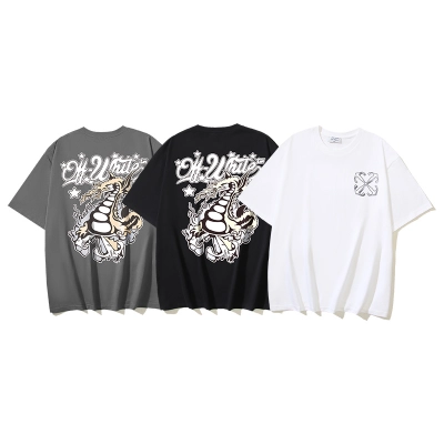 Off-White Fire Dragon Arrow Heavyweight T-Shirt H100 1104 01