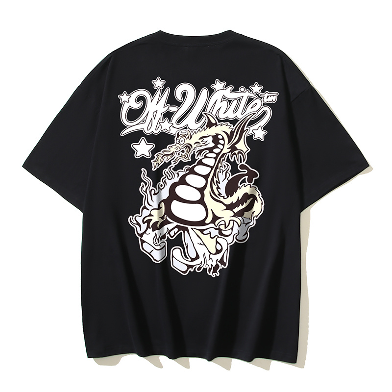 Off-White Fire Dragon Arrow Heavyweight T-Shirt H100 1104