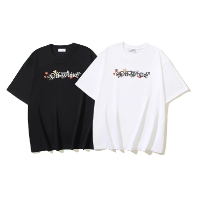 Off-White Floral Logo Heavyweight T-Shirt H100 1357 01