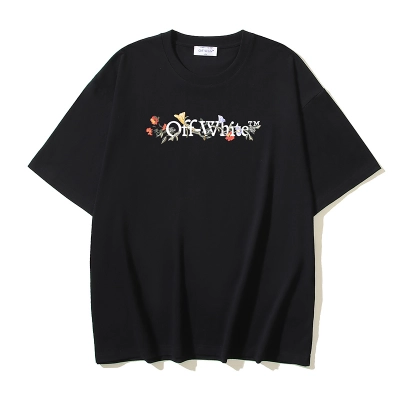 Off-White Floral Logo Heavyweight T-Shirt H100 1357 02