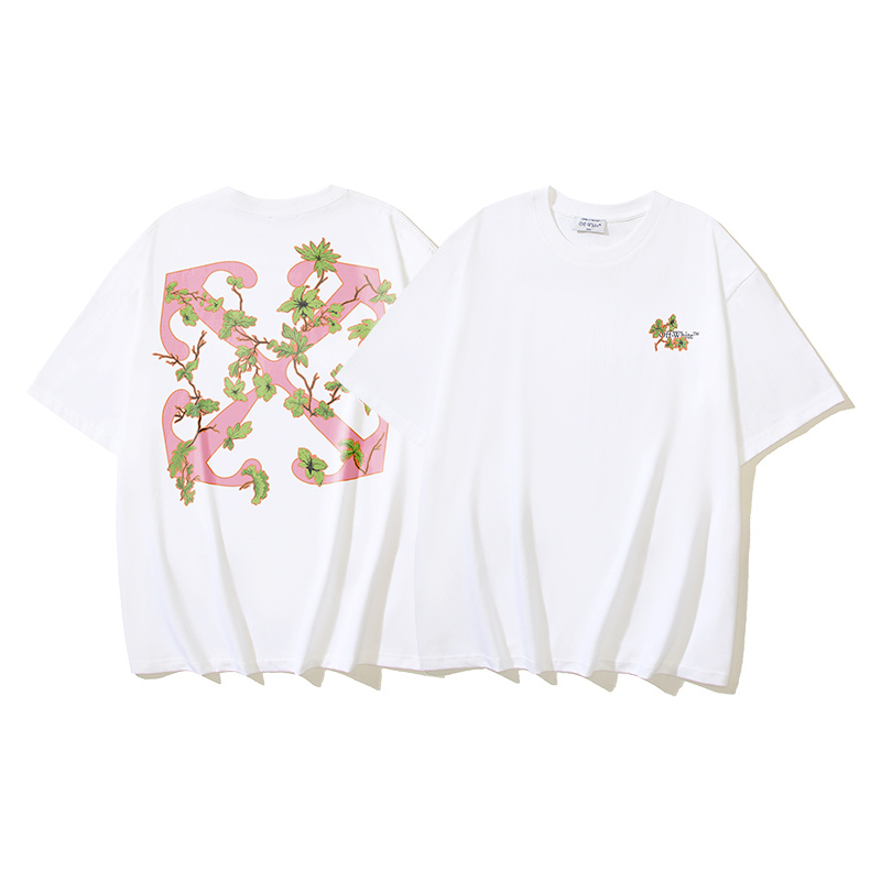 Off-White Floral Plant Arrow Heavyweight T-Shirt H100 1024