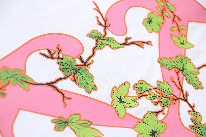 Off-White Floral Plant Arrow Heavyweight T-Shirt H100 1024