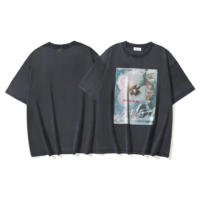 Off-White Floral Washed Heavyweight T-Shirt H120 1398 01