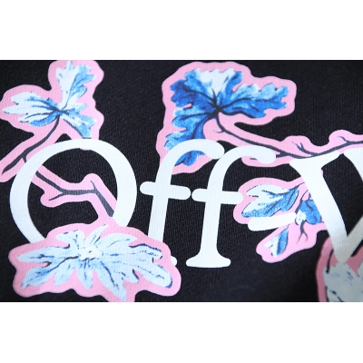 Off-White Flower Letter Logo Heavyweight T-Shirt H100 1098 02