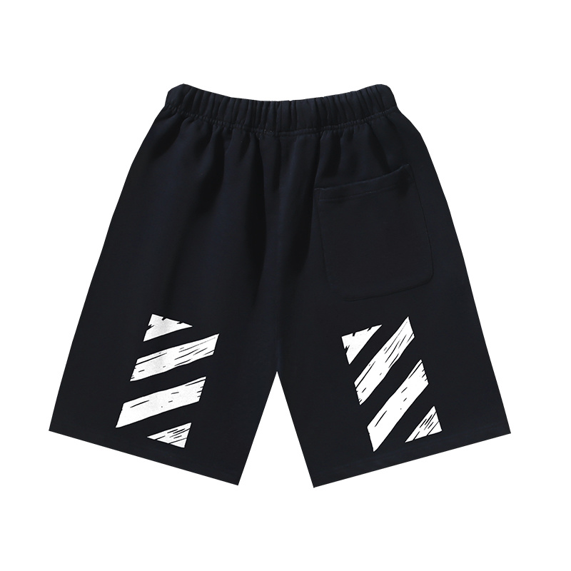 Off-White Graffiti Diagonal Stripe Heavyweight Shorts 1210