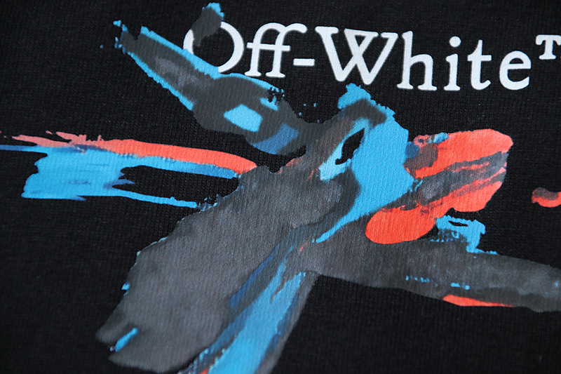 Off-White Graffiti Paint Arrow Heavyweight T-Shirt H100 1346