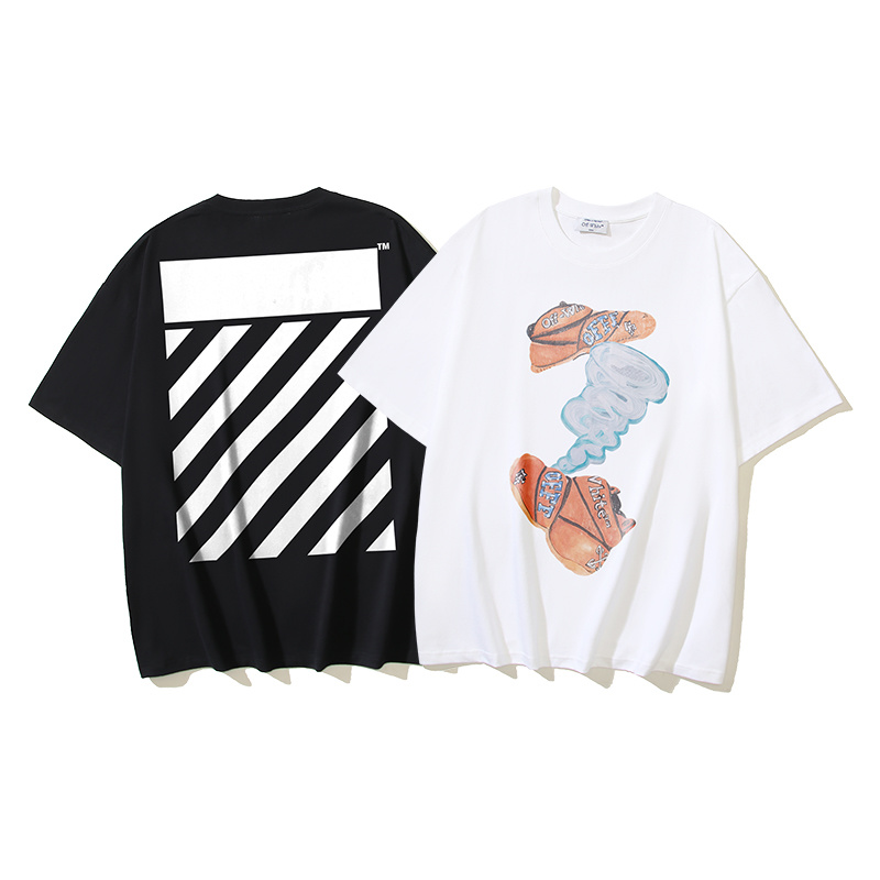 Off-White Gregory Shimada Collaboration Diagonal Stripe Heavyweight T-Shirt 1360