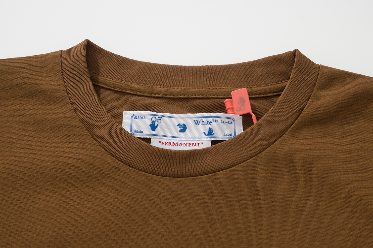 Off-White Grey Brown Graphic T-Shirt 6130