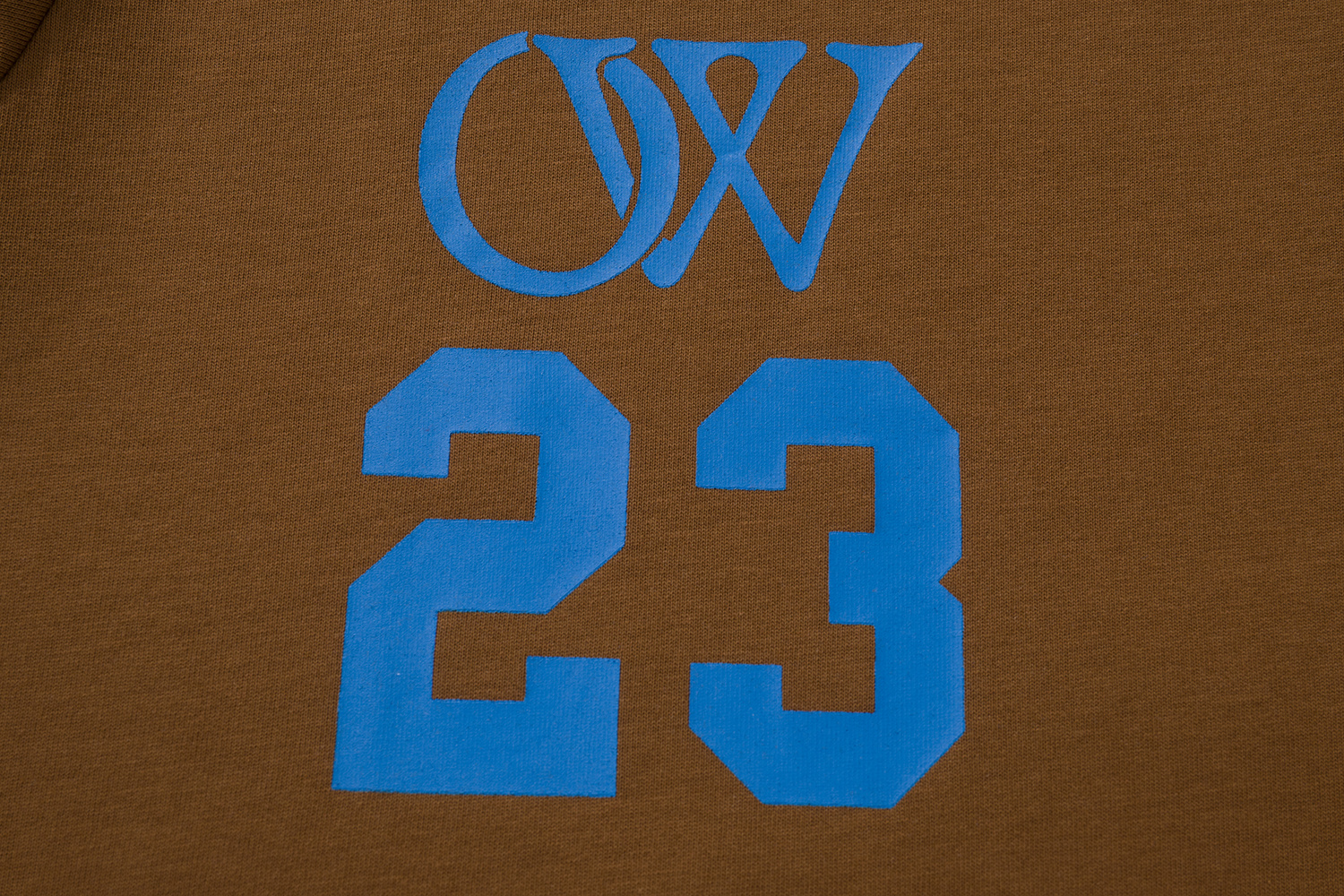 Off-White Grey Brown Graphic T-Shirt 6130