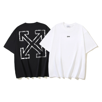 Off-White Hand Drawn Graffiti Arrow Heavyweight T-Shirt H110 1381 01