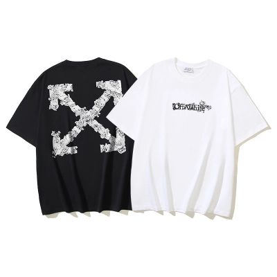 Off-White Heraldic Treshold Arrows Heavyweight T-Shirt H100 1391 01