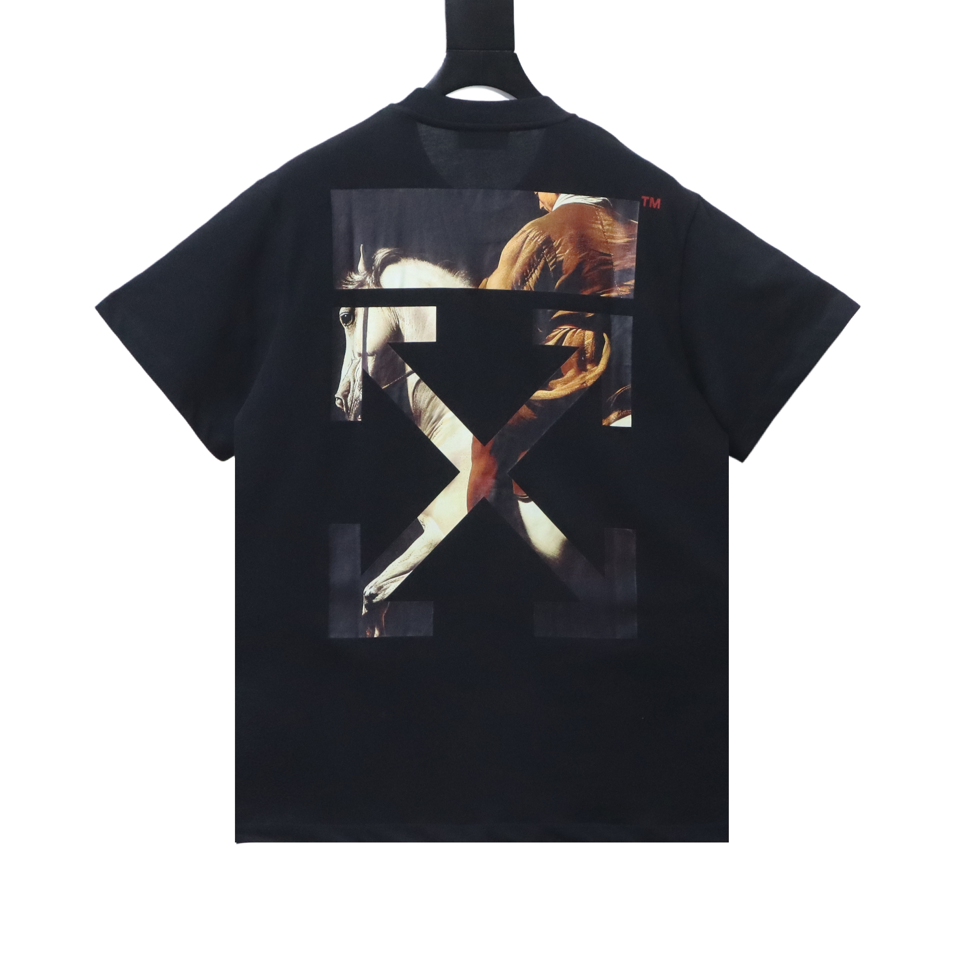 Off-White Horse Portrait Graphic T-Shirt White H150