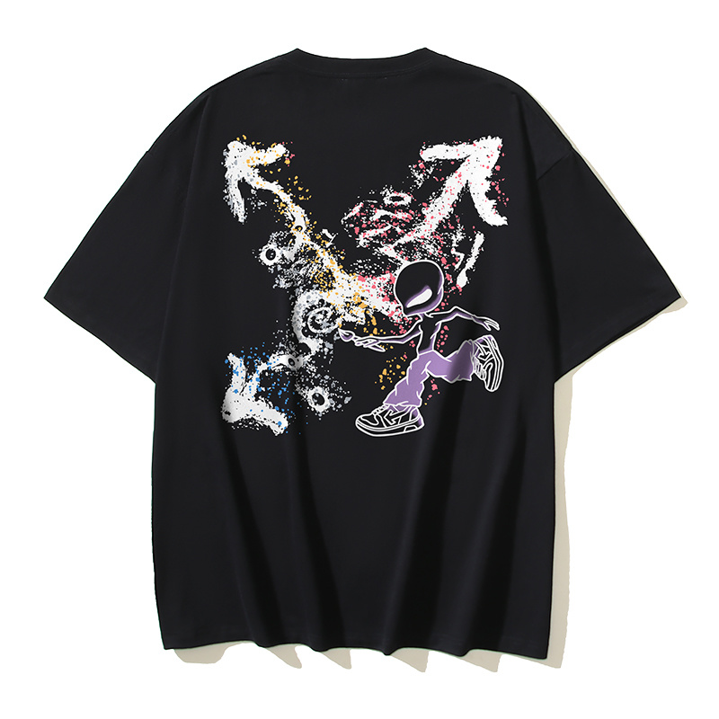 Off-White Ink Splash Arrow Heavyweight T-Shirt 1355