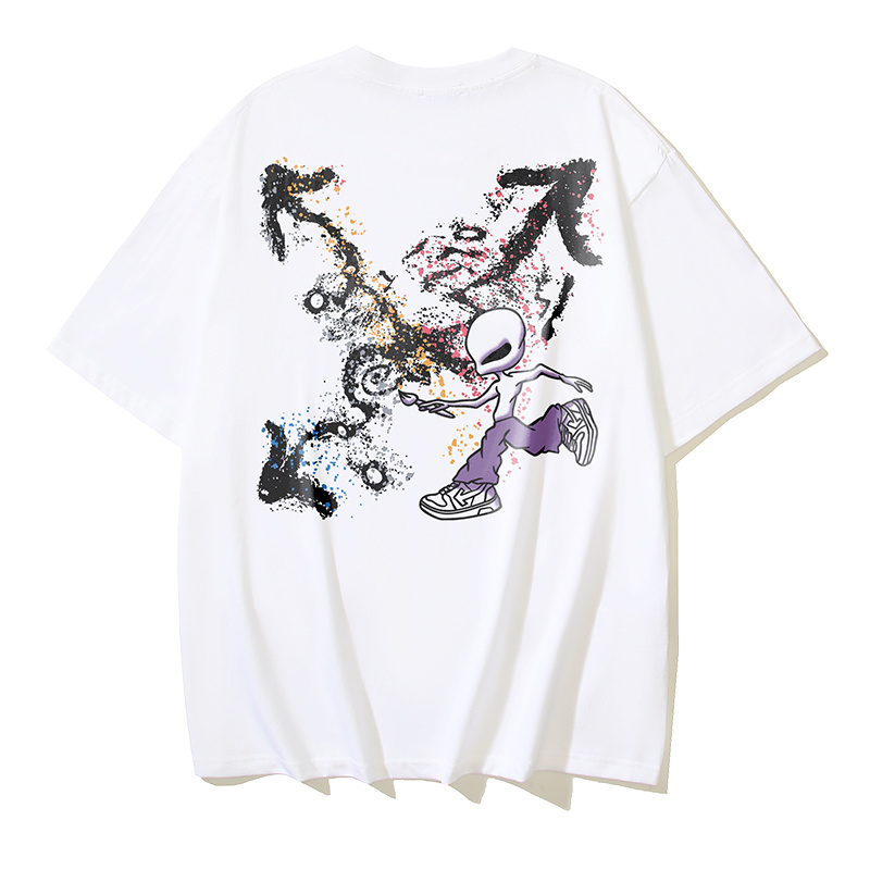 Off-White Ink Splash Arrow Heavyweight T-Shirt H100 1355