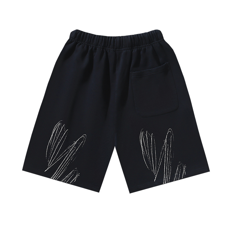 Off-White Ink Splash Diagonal Stripe Heavyweight Shorts 1011
