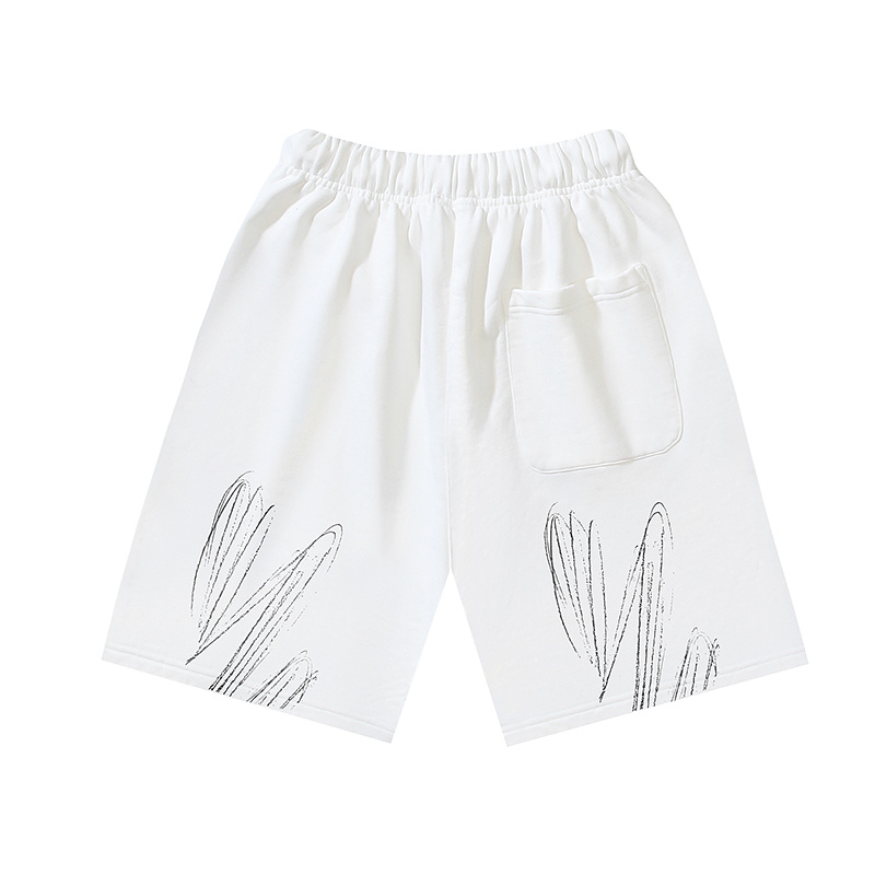 Off-White Ink Splash Diagonal Stripe Heavyweight Shorts 1011