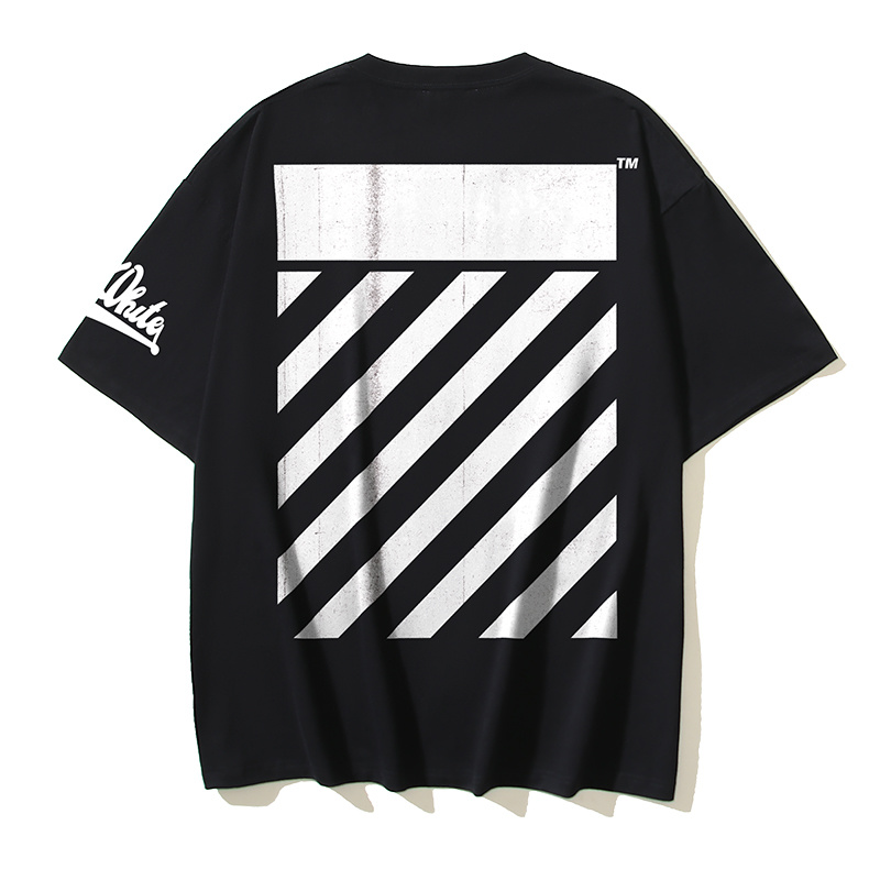 Off-White Large Logo Diagonal Stripe Heavyweight T-Shirt H110 1336