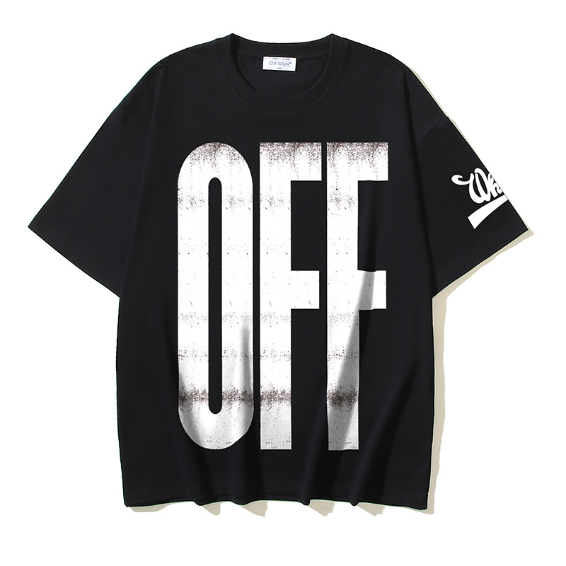 Off-White Large Logo Diagonal Stripe Heavyweight T-Shirt H110 1336