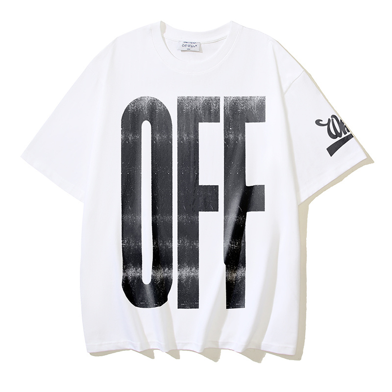 Off-White Large Logo Diagonal Stripe Heavyweight T-Shirt H110 1336