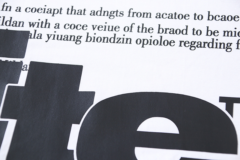 Off-White Letter Graphic Heavyweight T-Shirt H110 1022
