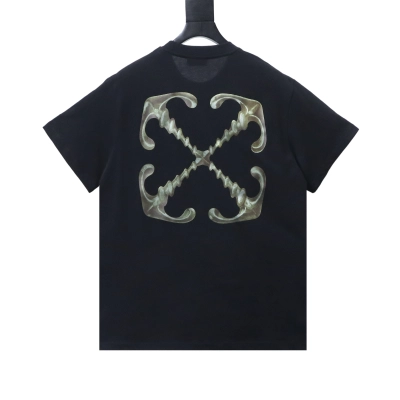 Off-White Liquid Metal Arrow T-Shirt White H150 01
