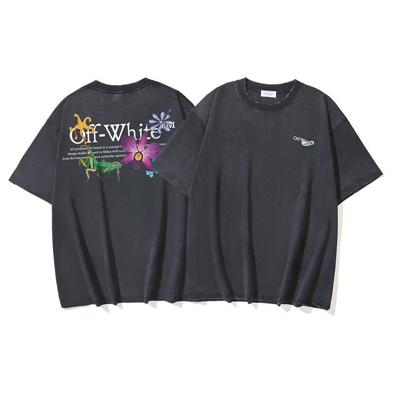 Off-White Mantis Floral Washed Heavyweight T-Shirt H110 1399