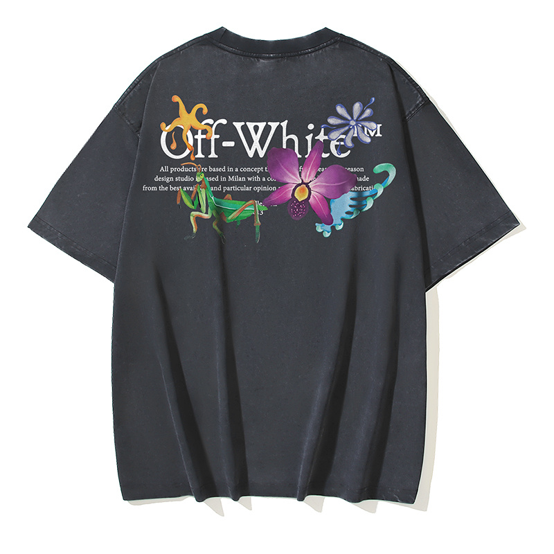 Off-White Mantis Floral Washed Heavyweight T-Shirt H110 1399