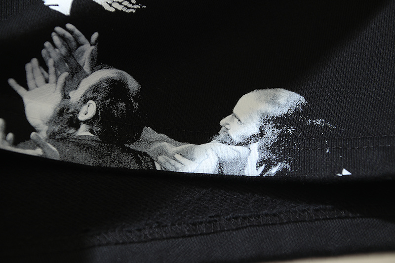 Off-White Mary Jesus Angel Religious Heavyweight Shorts 1177