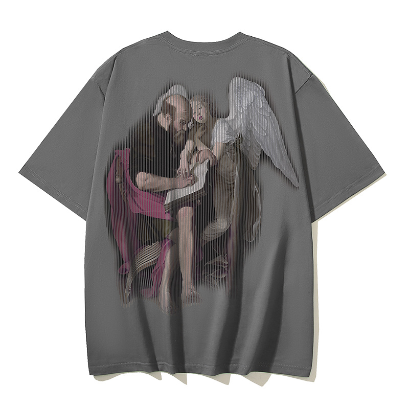 Off-White Matthew Phantom Logo Cracked Angel Heavyweight T-Shirt H110 1147