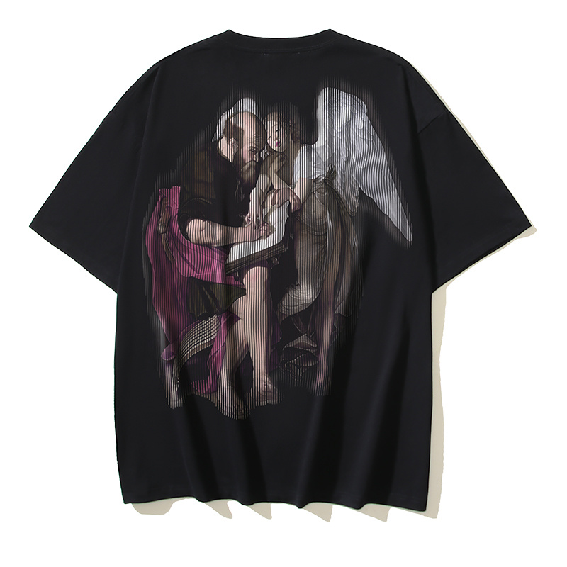 Off-White Matthew Phantom Logo Cracked Angel Heavyweight T-Shirt H110 1147