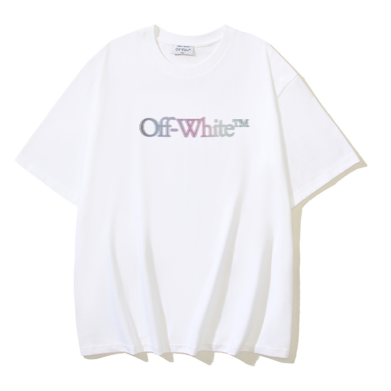 Off-White Matthew Phantom Logo Cracked Angel Heavyweight T-Shirt H110 1147