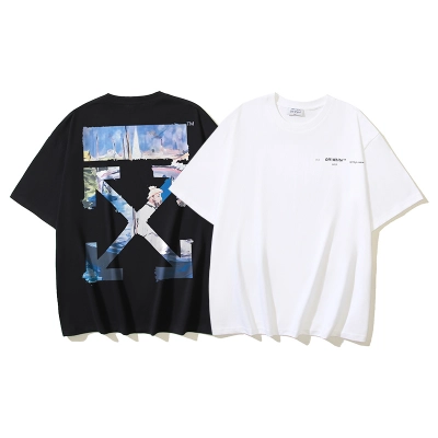 Off-White Monet Oil Painting Arrow Heavyweight T-Shirt H100 170 01