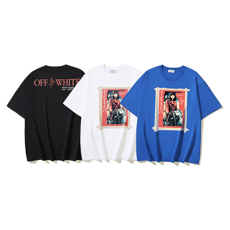 Off-White Motorcycle Girl Heavyweight T-Shirt H110 1122
