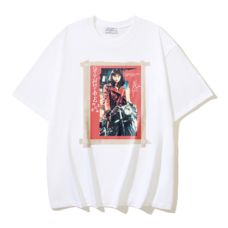 Off-White Motorcycle Girl Heavyweight T-Shirt H110 1122