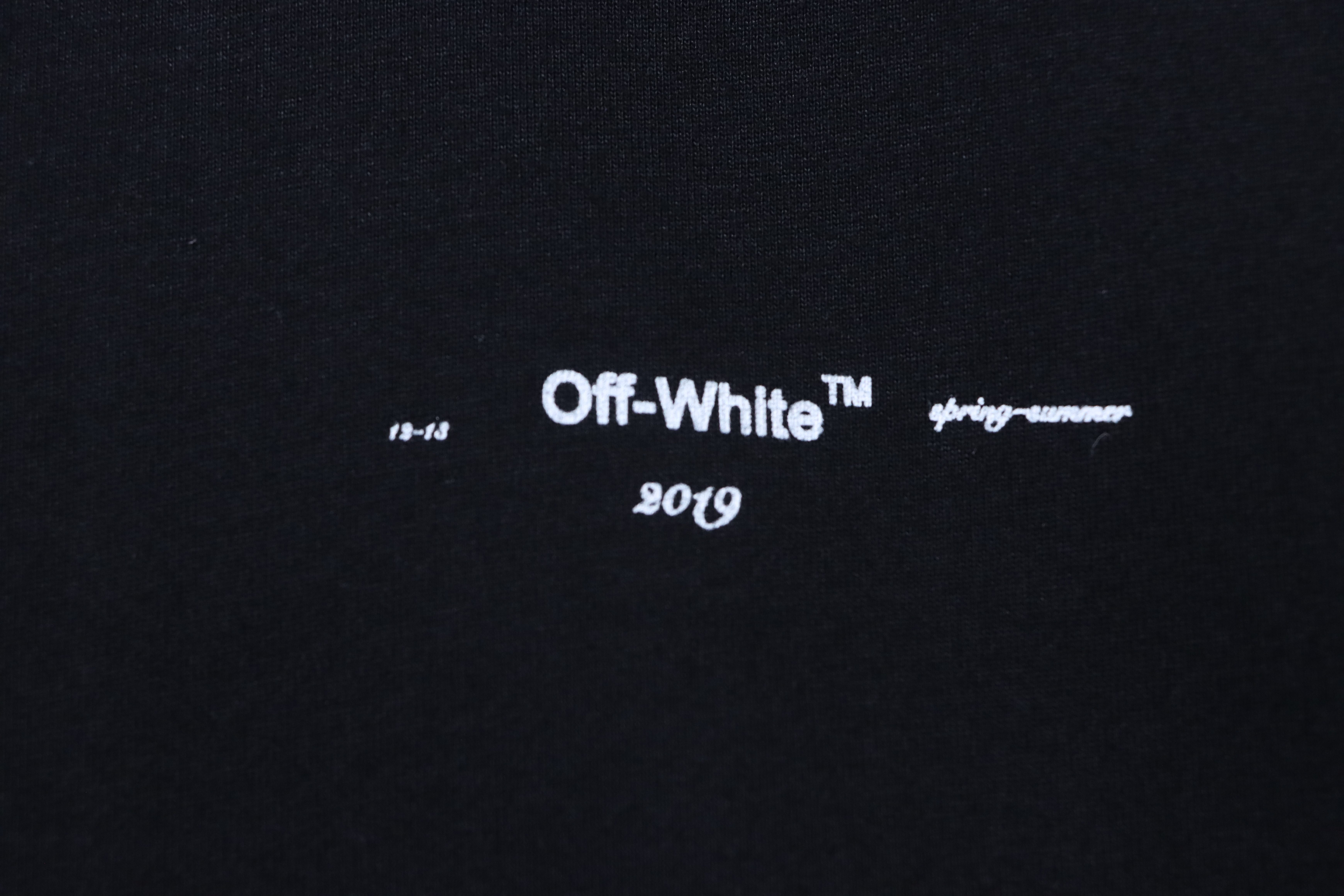 Off-White Oil Painting Graphic T-Shirt Black H150