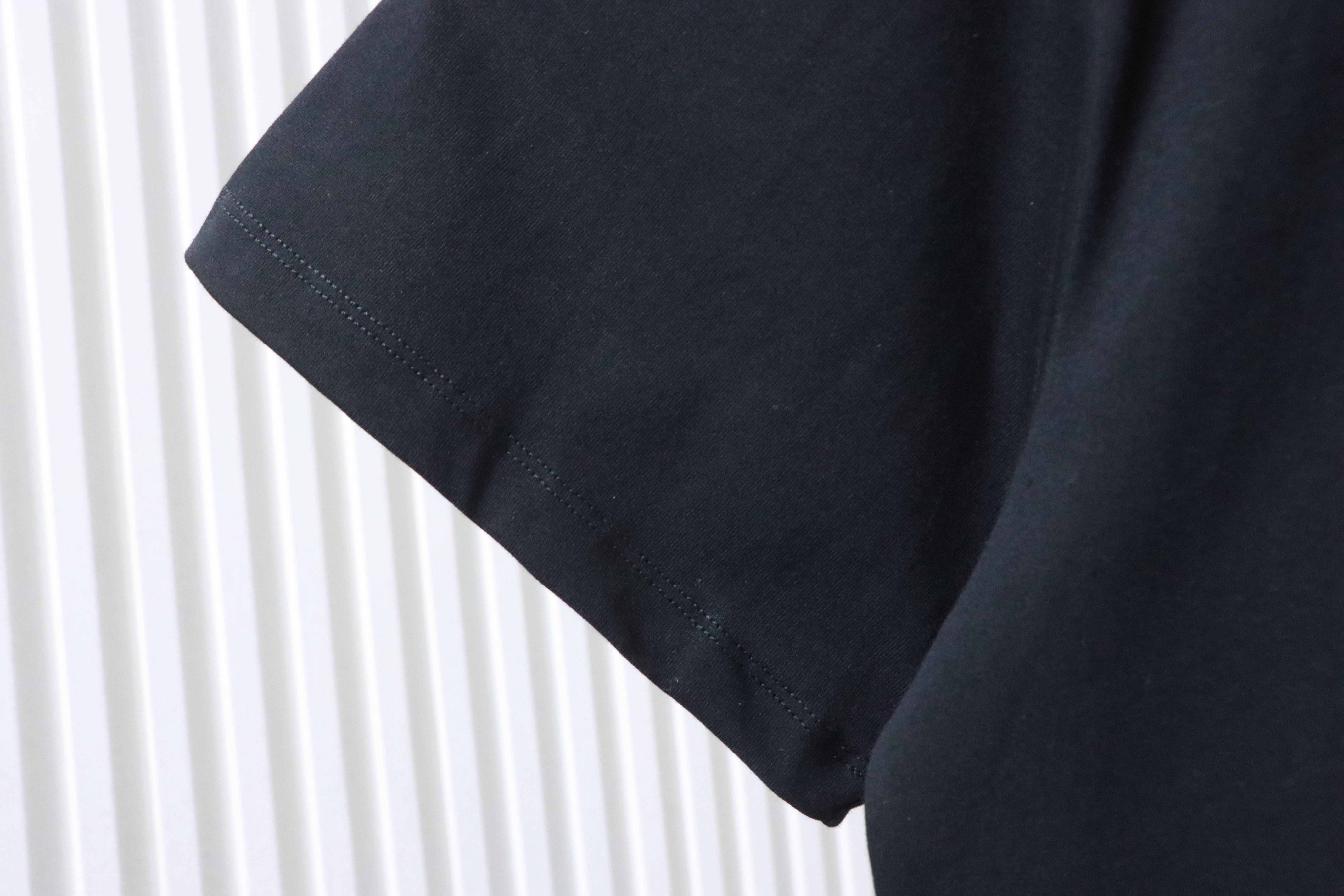 Off-White Oil Painting Graphic T-Shirt Black H150